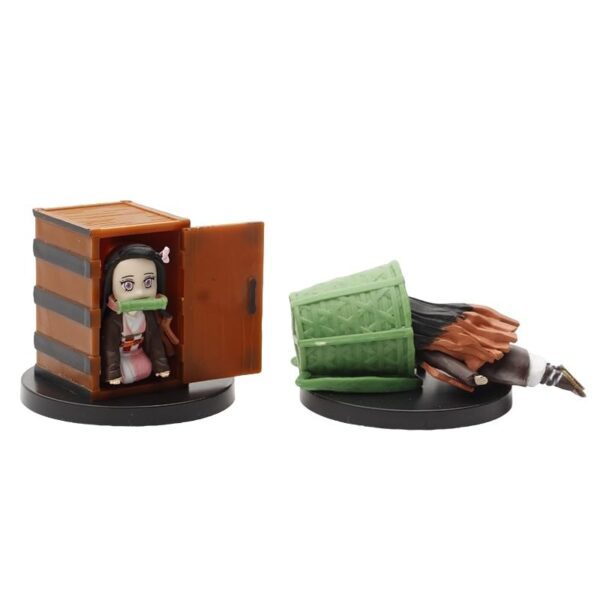 Demon Slayer Kimetsu no Yaiba Nezuko Kamado Set of 5 Action Figures | Chibi 7cm Collectible - Image 5