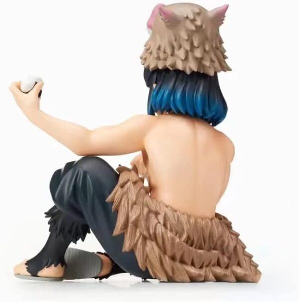 Demon Slayer Inosuke Hashibira Perching Sitting Eating Action Figure - Kimetsu no Yaiba - Image 2